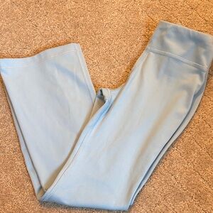 Athleta Girl High Rise Chit Chat Flare Pant Light Blue Leggings- size XS-6